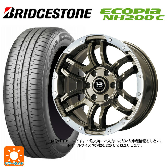 185/55R16 83V ブリヂストン エコピア NH200C 正規品 ビックウェイ ビーラグナス エフアールディー ブロンズリムポリッシュ 16-6.5J 国産車用 サマータイヤホイール4本セット|タイヤホイール専門店コニシタイヤ