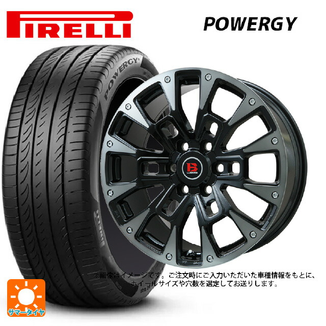 205/55R16 91V ピレリ パワジー 正規品 ビックウェイ ビーラグナス ビーアールディー ブラックポリッシュ/ブラッククリア 16-6.5J 国産車用 サマータイヤホイール4本セット