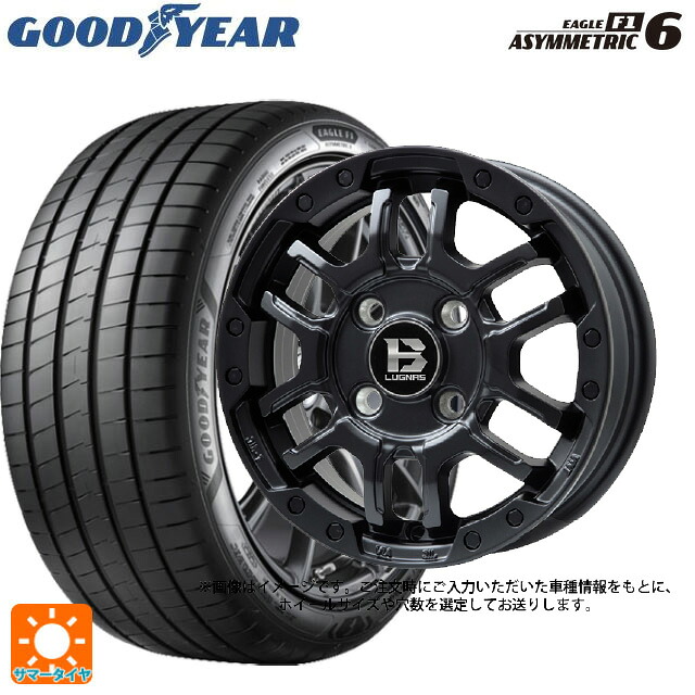 245/35R18 92Y XL グッドイヤー イーグル F1 アシメトリック6 ビックウェイ ビーラグナス エフアールディー マットブラック 18-7.5J 国産車用 サマータイヤホイール4本セット