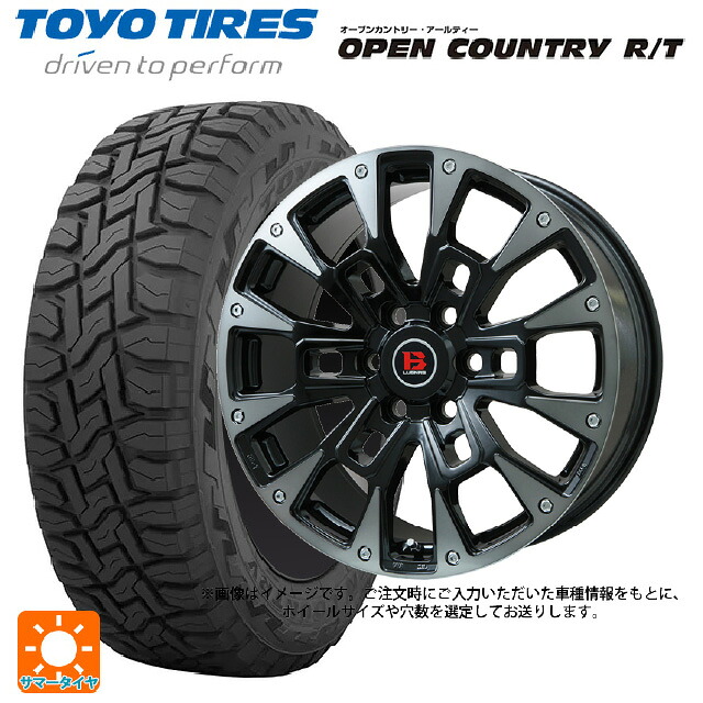 スズキ ジムニー(64系)用 215/70R16 100Q トーヨー オープンカントリー RT ブラックレター ビックウェイ ビーラグナス ビーアールディー ブラックポリッシュ/ブラッククリア 新品サマータイヤホイール 4本セット