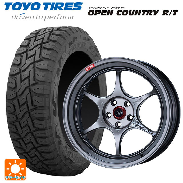 215/70R16 100Q トーヨー オープンカントリー RT ブラックレター エンケイ パフォーマンスライン PF06 ハイパーシルバー 16-6.5J 国産車用 サマータイヤホイール4本セット