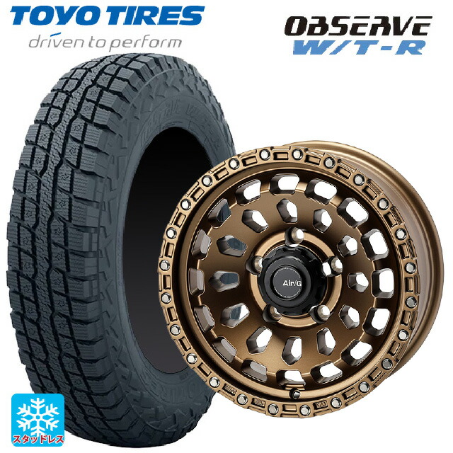 スズキ ジムニーノマド(JC74W)用 225/70R16 102/99Q トーヨー オブザーブ W/T-R 4×4エンジニアリング エアーG VULCAN MBR 新品スタッドレスタイヤホイール 4本セット