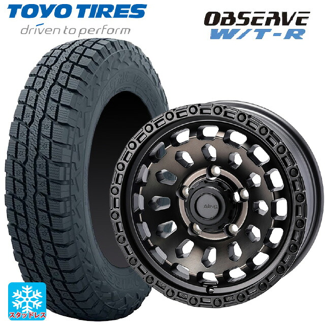 215/65R16 109/107Q トーヨー オブザーブ W/T-R 4×4エンジニアリング エアーG VULCAN ゴーストエディション ゴーストエディション 16-6J 国産車用 スタッドレスタイヤホイール4本セット