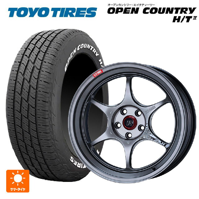 225/60R18 100H トーヨー オープンカントリー HT2 ホワイトレター エンケイ パフォーマンスライン PF06 ハイパーシルバー 18-8.5J 国産車用 サマータイヤホイール4本セット