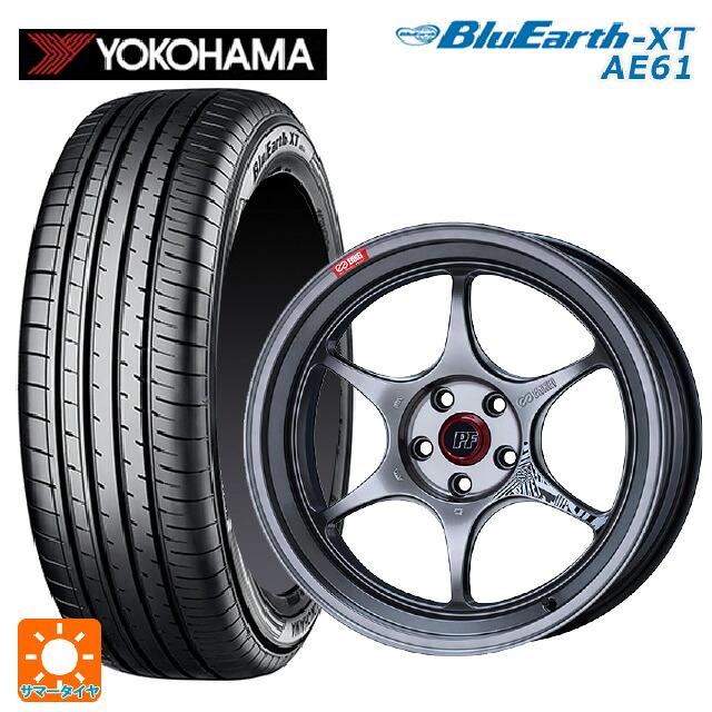 215/50R18 92V ヨコハマ ブルーアースXT AE61 エンケイ パフォーマンスライン PF06 ハイパーシルバー 18-8.5J 国産車用 サマータイヤホイール4本セット