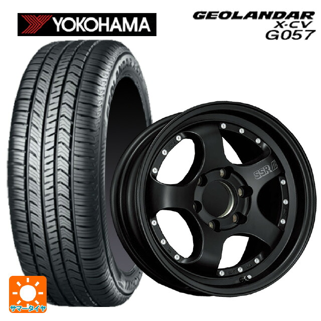 レクサス LX(300系)用 265/70R18 116T ヨコハマ ジオランダー X-CV G057 正規品 タナベ SSR デヴァイド SP1トレイル フラットブラック 新品サマータイヤホイール 4本セット