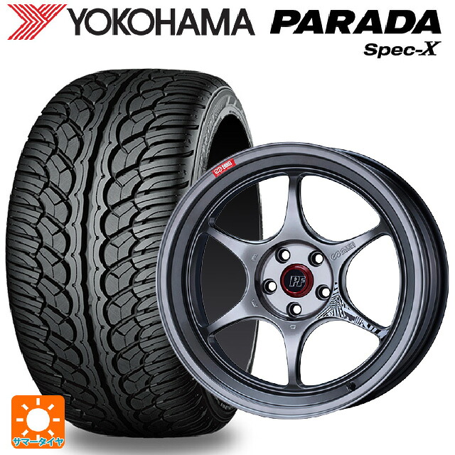 235/60R18 103V ヨコハマ パラダ PA02 エンケイ パフォーマンスライン PF06 ハイパーシルバー 18-8J 国産車用 サマータイヤホイール4本セット