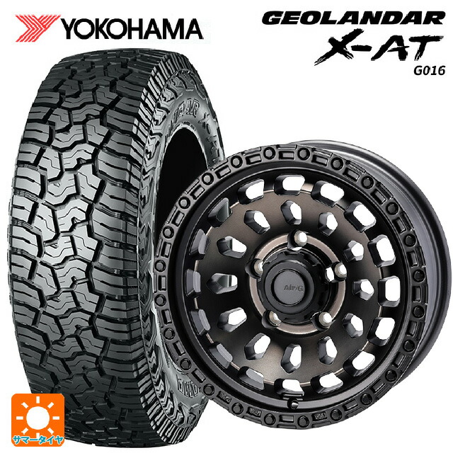 スズキ ジムニーノマド(JC74W)用 215/70R16 100/97Q ヨコハマ ジオランダー X-AT G016 ブラックレター 正規品 # 4×4エンジニアリング エアーG VULCAN ゴーストエディション ゴーストエディション 新品サマータイヤホイール 4本セット|タイヤホイール専門店コニシタイヤ
