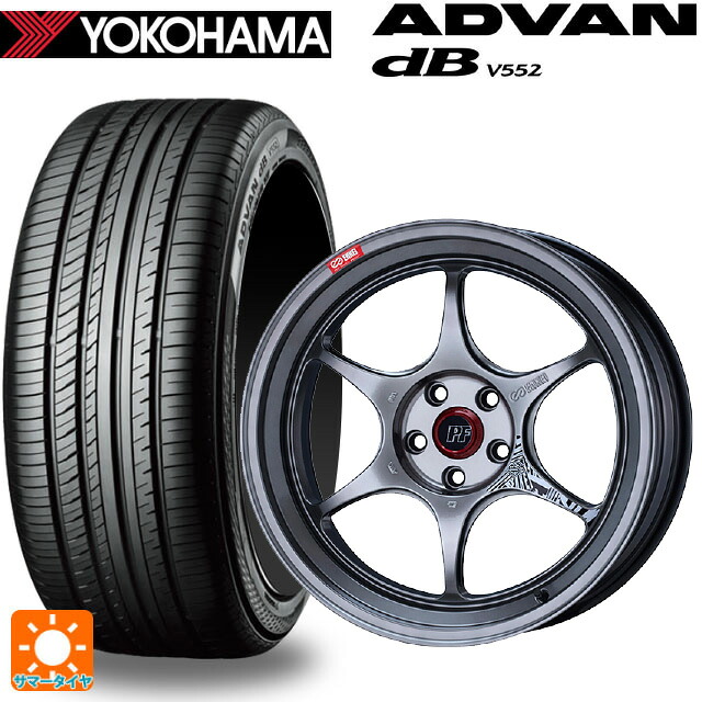 235/60R18 107W XL ヨコハマ アドバンデシベル V552 for SUV 正規品 エンケイ パフォーマンスライン PF06 ハイパーシルバー 18-8.5J 国産車用 サマータイヤホイール4本セット