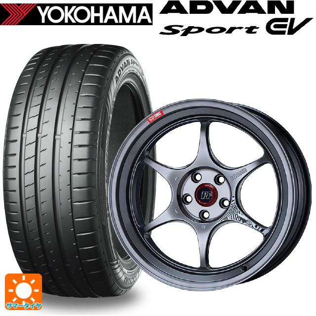 235/55R19 105Y XL ヨコハマ アドバンスポーツ EV V108 正規品 エンケイ パフォーマンスライン PF06 ハイパーシルバー 19-8.5J 国産車用 サマータイヤホイール4本セット｜タイヤホイール専門店コニシタイヤ