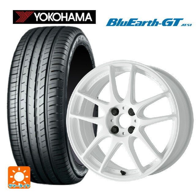 205/55R17 95V XL ヨコハマ ブルーアースGT AE51 ワーク エモーション CR至極 ICW 17-7J 国産車用 サマータイヤホイール4本セット