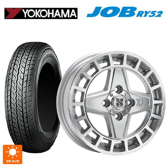145R12 6PR ヨコハマ ジョブ RY52 エムエルジェイ エクストリームJ クアッド グロスマシンド 12-4J 国産車用 サマータイヤホイール4本セット｜タイヤホイール専門店コニシタイヤ