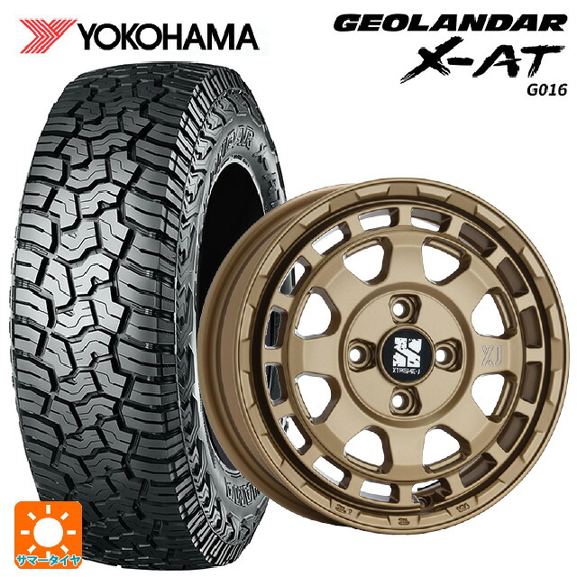 ミツビシ デリカD5(CV1系)用 235/70R16 104/101Q ヨコハマ ジオランダー X-AT G016 ブラックレター 正規品 # エムエルジェイ エクストリームJ サバンザ サテンブラック 新品サマータイヤホイール 4本セット|タイヤホイール専門店コニシタイヤ