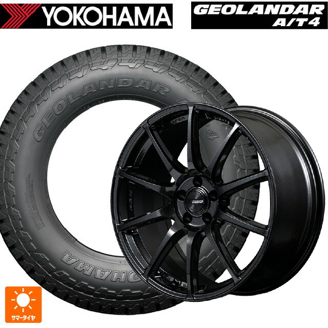 トヨタ bZ4X(11/15系)用 235/60R18 107H XL ヨコハマ ジオランダー AT4 G018 ブラックレター 正規品 レイズ グラムライツ 57TR 6XZ 新品サマータイヤホイール 4本セット