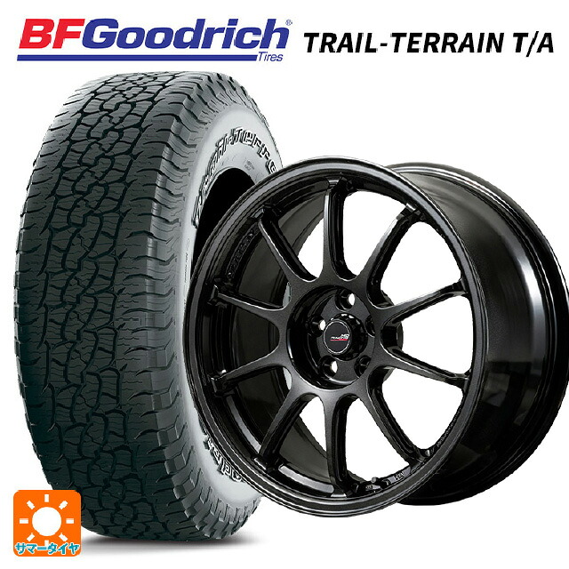 245/65R17 111T XL BFグッドリッチ トレイルテレーン T/A ホワイトレター 正規品 # エムアイディー MIDレーシング R10 エボ BLM 17-7J 国産車用 サマータイヤホイール4本セット｜タイヤホイール専門店コニシタイヤ 159,955円