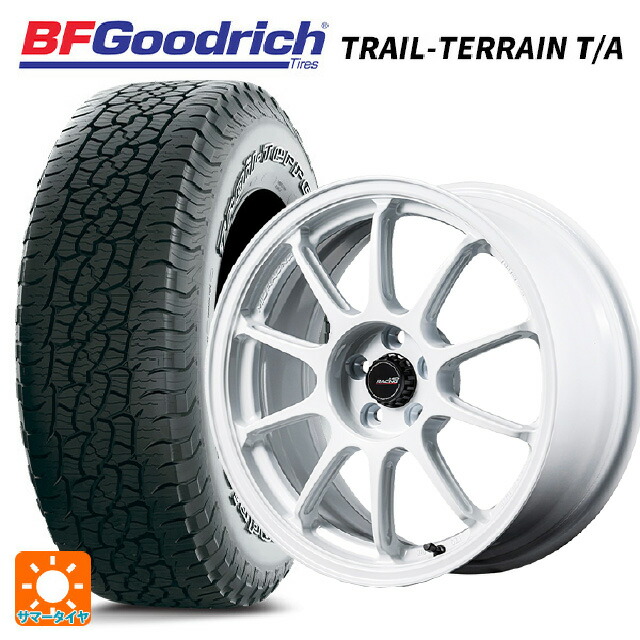 245/65R17 111T XL BFグッドリッチ トレイルテレーン T/A ホワイトレター 正規品 エムアイディー MIDレーシング R10 エボ WHI 17-7J 国産車用 サマータイヤホイール4本セット