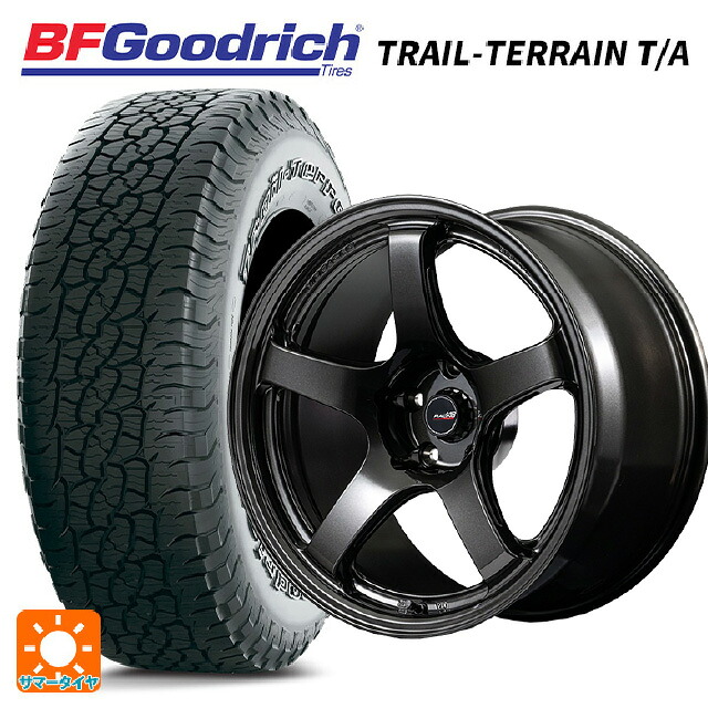 245/65R17 111T XL BFグッドリッチ トレイルテレーン T/A ホワイトレター 正規品 # エムアイディー MIDレーシング R50 エボ BLM 17-7J 国産車用 サマータイヤホイール4本セット｜タイヤホイール専門店コニシタイヤ