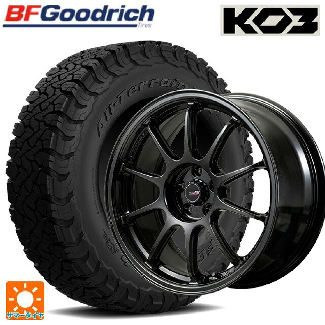 225/65R17 107/103S BFグッドリッチ オールテレーン TA KO3 ブラックレター 正規品 エムアイディー MIDレーシング R10 エボ BLM 17-7J 国産車用 サマータイヤホイール4本セット 130,980円