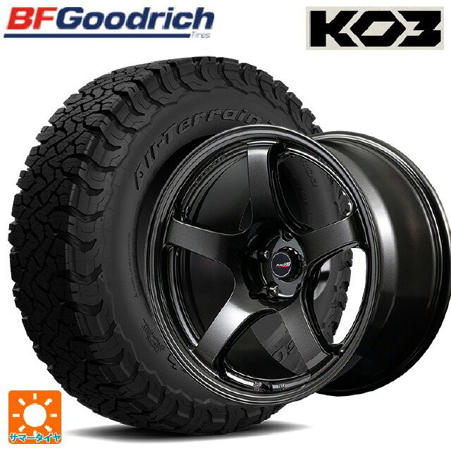 マツダ CX-5(KM系)用 225/65R17 107/103S BFグッドリッチ オールテレーン TA KO3 ブラックレター 正規品 # エムアイディー MIDレーシング R50 エボ BLM 新品サマータイヤホイール 4本セット|タイヤホイール専門店コニシタイヤ