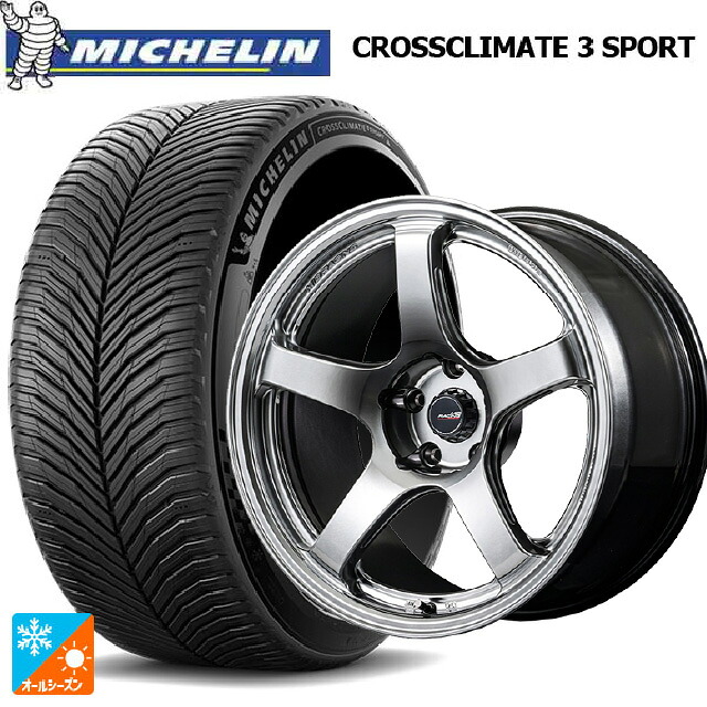 トヨタ GR86(ZN8)用 235/40R18 95Y XL ミシュラン クロスクライメイト3 スポーツ 正規品 エムアイディー MIDレーシング R50 エボ HSI 新品オールシーズンタイヤホイール 4本セット｜タイヤホイール専門店コニシタイヤ 179,230円
