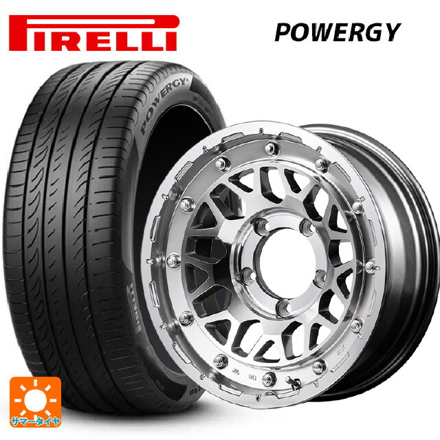 215/65R16 98H ピレリ パワジー 正規品 エムアイディー ナイトロパワー M29 スティンガー ハイパーシルバー/マシンドフェイス 16-6J 国産車用 サマータイヤホイール4本セット
