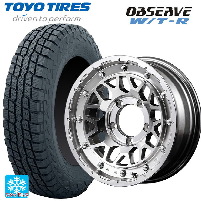 215/65R16 109/107Q トーヨー オブザーブ W/T-R エムアイディー ナイトロパワー M29 スティンガー ハイパーシルバー/マシンドフェイス 16-6.5J 国産車用 スタッドレスタイヤホイール4本セット