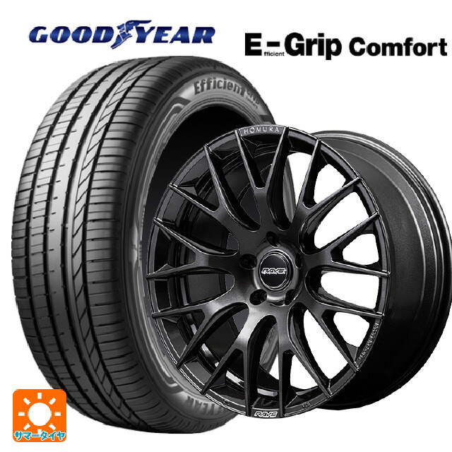 215/35R19 85W XL グッドイヤー エフィシェントグリップ コンフォート レイズ ホムラ 2X9R ANJ 19-8J 国産車用 サマータイヤホイール4本セット