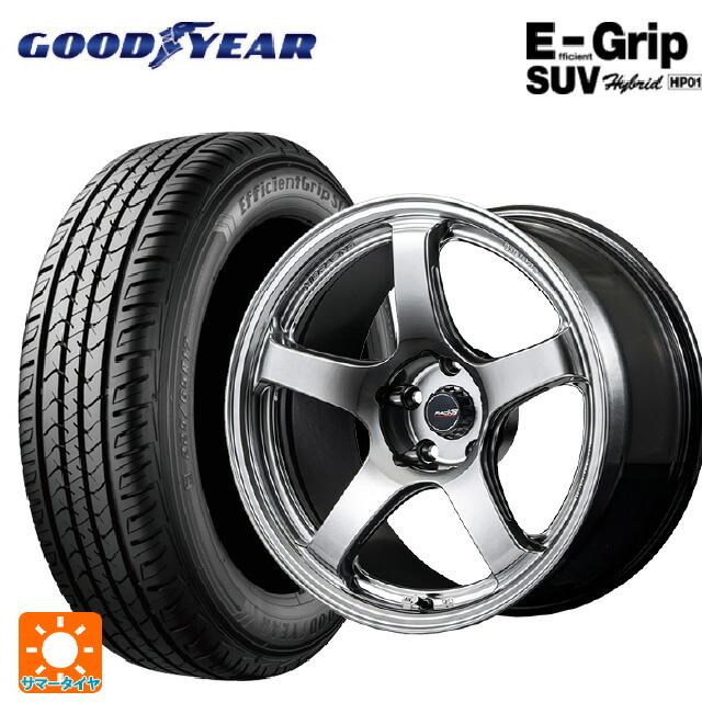 225/65R18 103H グッドイヤー エフィシェントグリップSUV HP01 エムアイディー MIDレーシング R50 エボ HSI 18-8.5J 国産車用 サマータイヤホイール4本セット