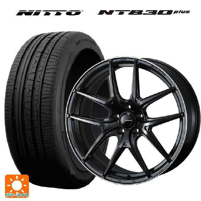 2024年製 235/35R19 91W ニットー NT830 プラス ウェッズ ウェッズスポーツ SA 01R METAL BLACK/F 19-8.5J 国産車用 サマータイヤホイール4本セット
