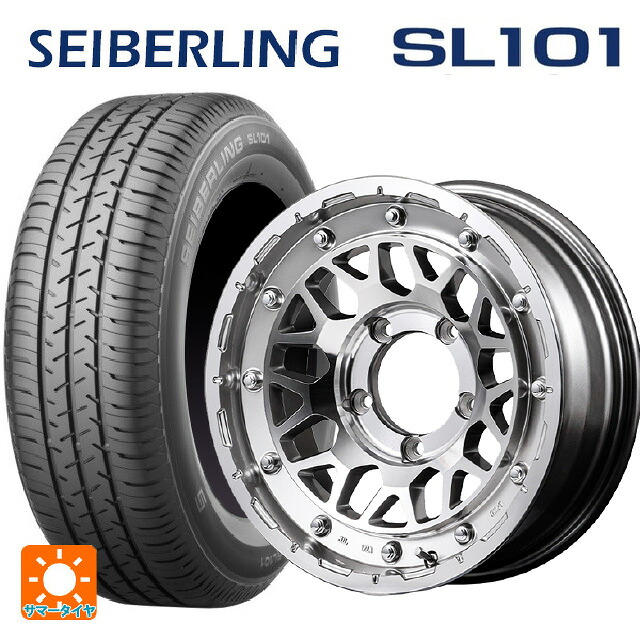 215/65R16 98S セイバーリング セイバーリング SL101(ブリヂストン工場生産） エムアイディー ナイトロパワー M29 スティンガー ハイパーシルバー/マシンドフェイス 16-5.5J 国産車用 サマータイヤホイール4本セット