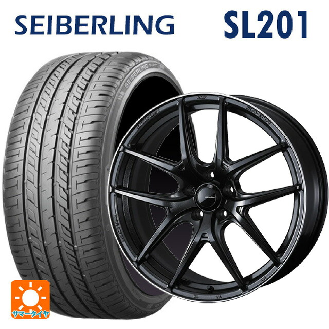225/40R19 89W セイバーリング セイバーリング SL201(ブリヂストン工場生産） ウェッズ ウェッズスポーツ SA 01R METAL BLACK/F 19-8.5J 国産車用 サマータイヤホイール4本セット 143,430円