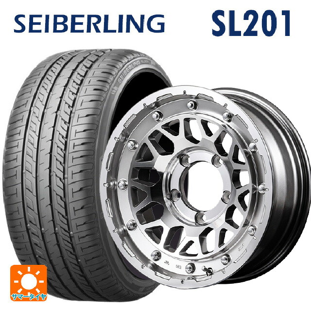 215/60R16 95H セイバーリング セイバーリング SL201(ブリヂストン工場生産) エムアイディー ナイトロパワー M29 スティンガー ハイパーシルバー/マシンドフェイス 16-7J 国産車用 サマータイヤホイール4本セット|タイヤホイール専門店コニシタイヤ