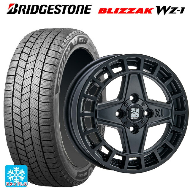 ミツビシ デリカミニ(4WD車)(B3系)用 2025年製 165/60R15 77Q ブリヂストン ブリザック WZ1 正規品 エムエルジェイ エクストリームJ クアッド サテンブラック 新品スタッドレスタイヤホイール 4本セット 104,522円