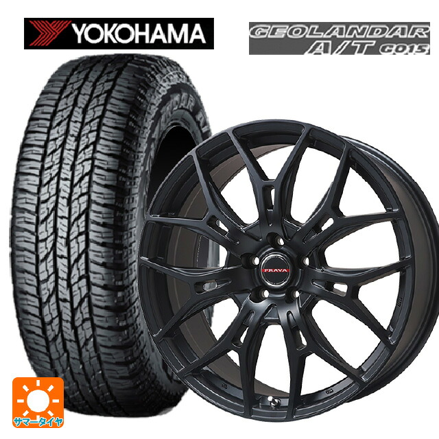 165/60R15 77H ヨコハマ ジオランダー A/T G015 ブラックレター 正規品 ビックウェイ レイシーン プラバ 7M セミグロスブラック 15-4.5J 国産車用 サマータイヤホイール4本セット｜タイヤホイール専門店コニシタイヤ