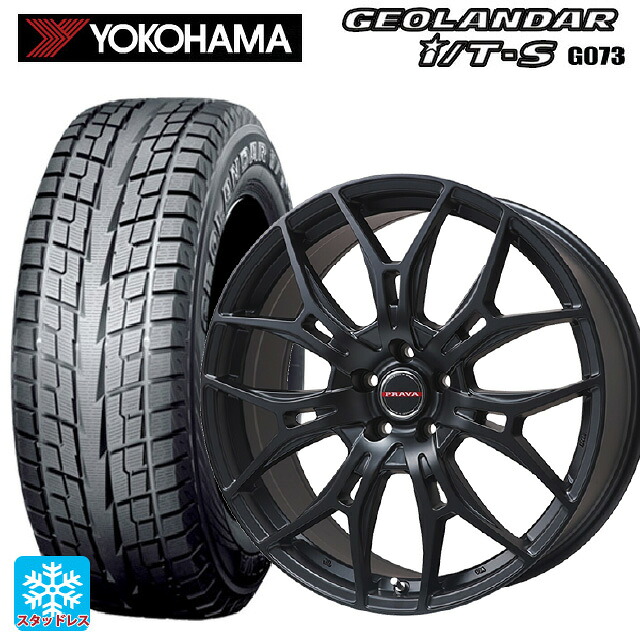 215/65R16 98Q ヨコハマ ジオランダー ITS G073 正規品 ビックウェイ レイシーン プラバ 7M セミグロスブラック 16-6.5J 国産車用 スタッドレスタイヤホイール4本セット|タイヤホイール専門店コニシタイヤ