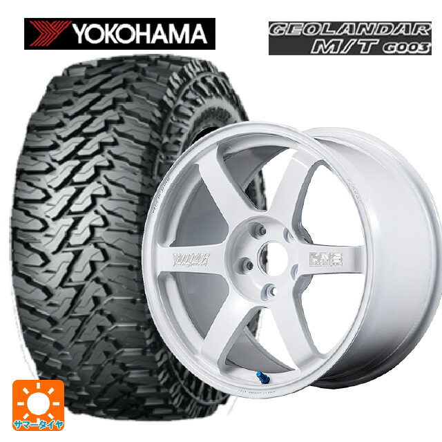 2024年製 225/65R17 107/103Q ヨコハマ ジオランダー M/T G003 正規品 # レイズ ボルクレーシング TE37サーガ S-プラス 30TH マシニングバージョン WH 17-7.5J 国産車用 サマータイヤホイール4本セット