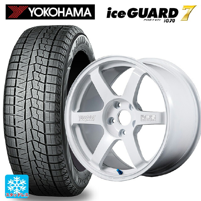 225/65R17 102Q ヨコハマ アイスガード7(IG70) # レイズ ボルクレーシング TE37サーガ S-プラス 30TH マシニングバージョン WH 17-7.5J 国産車用 スタッドレスタイヤホイール4本セット