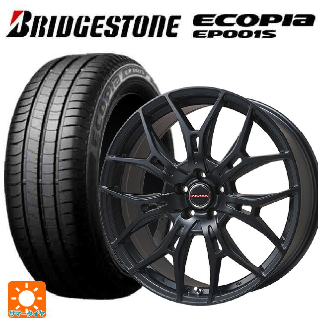 205/55R16 91V ブリヂストン エコピア EP001S 正規品 ビックウェイ レイシーン プラバ 7M セミグロスブラック 16-6.5J 国産車用 サマータイヤホイール4本セット 109,252円