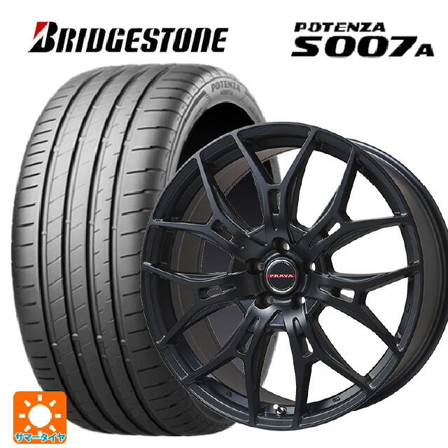 245/35R18 92Y XL ブリヂストン ポテンザ S007A 正規品 ビックウェイ レイシーン プラバ 7M セミグロスブラック 18-8J 国産車用 サマータイヤホイール4本セット｜タイヤホイール専門店コニシタイヤ 197,190円