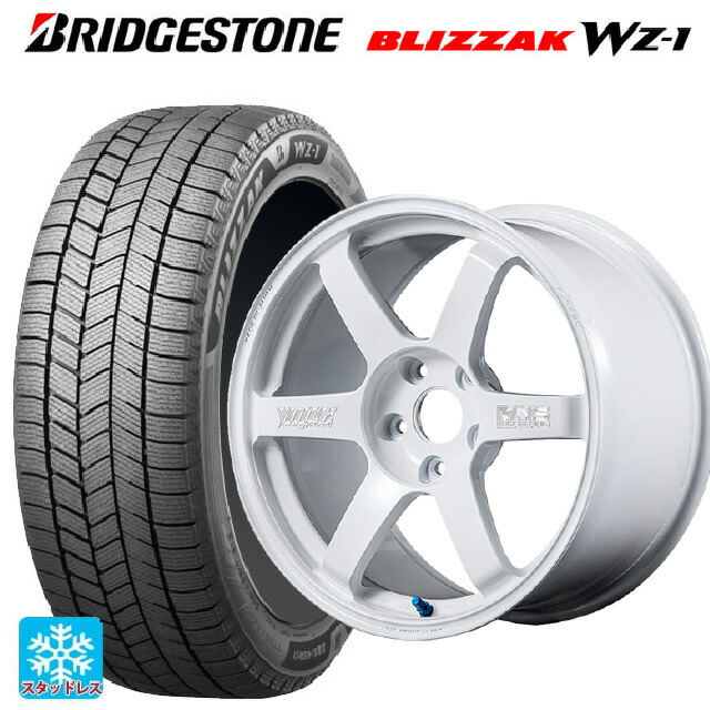 2025年製 215/50R18 92Q ブリヂストン ブリザック WZ1 正規品 レイズ ボルクレーシング TE37サーガ S-プラス 30TH マシニングバージョン WH 18-8J 国産車用 スタッドレスタイヤホイール4本セット
