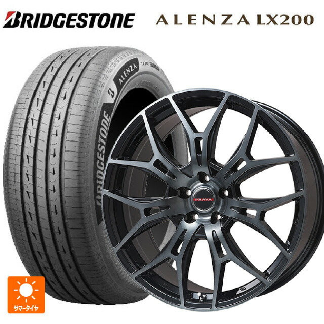 235/60R18 107H XL ブリヂストン アレンザLX200 正規品 # ビックウェイ レイシーン プラバ 7M ブラッククリア 18-8J 国産車用 サマータイヤホイール4本セット