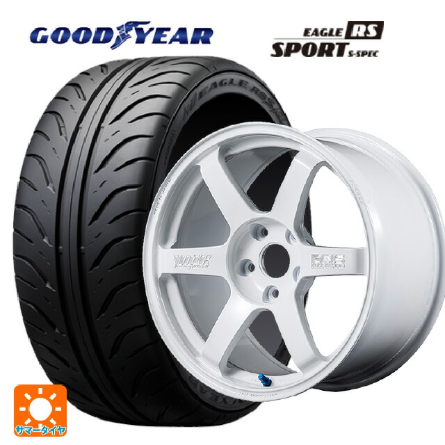 235/45R17 93W グッドイヤー イーグル RS スポーツ S-スペック レイズ ボルクレーシング TE37サーガ S-プラス 30TH マシニングバージョン WH 17-7.5J 国産車用 サマータイヤホイール4本セット