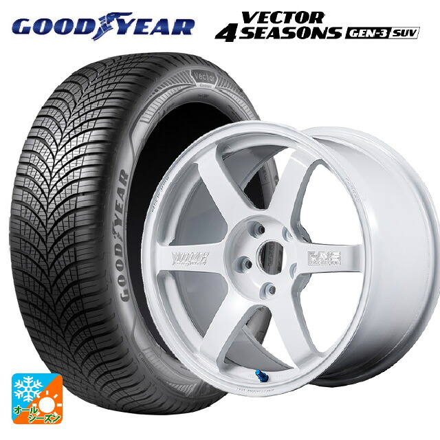2024年製 225/60R17 103V XL グッドイヤー ベクター4シーズンズ ジェン3 SUV # レイズ ボルクレーシング TE37サーガ S-プラス 30TH マシニングバージョン WH 17-7.5J 国産車用 オールシーズンタイヤホイール4本セット