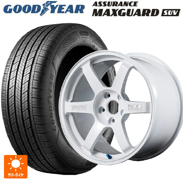 235/60R18 107W XL グッドイヤー アシュアランス マックスガード SUV レイズ ボルクレーシング TE37サーガ S-プラス 30TH マシニングバージョン WH 18-8.5J 国産車用 サマータイヤホイール4本セット｜タイヤホイール専門店コニシタイヤ