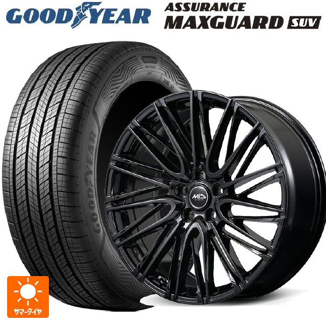 トヨタ クラウンエステート(AZSH38/39)用 235/60R18 107W XL グッドイヤー アシュアランス マックスガード SUV エムアイディー レフィナーダ モーション6 グロスブラック 新品サマータイヤホイール 4本セット｜タイヤホイール専門店コニシタイヤ