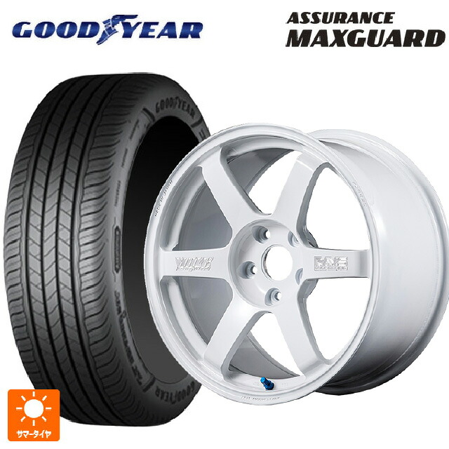 205/45R17 84W グッドイヤー アシュアランス マックスガード レイズ ボルクレーシング TE37サーガ S-プラス 30TH マシニングバージョン WH 17-7.5J 国産車用 サマータイヤホイール4本セット