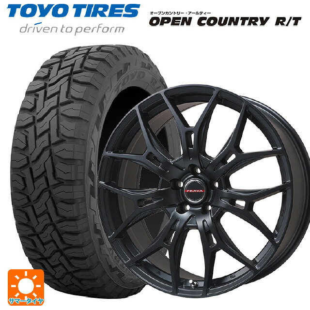 215/70R16 100Q トーヨー オープンカントリー RT ブラックレター ビックウェイ レイシーン プラバ 7M セミグロスブラック 16-6.5J 国産車用 サマータイヤホイール4本セット
