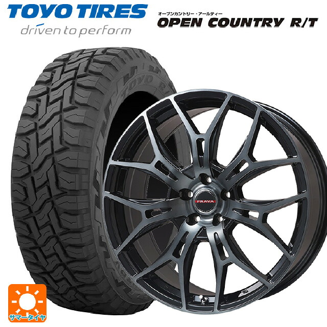215/70R16 100Q トーヨー オープンカントリー RT ブラックレター ビックウェイ レイシーン プラバ 7M ブラッククリア 16-6.5J 国産車用 サマータイヤホイール4本セット