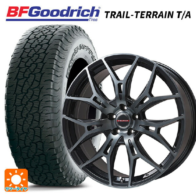 245/65R17 111T XL BFグッドリッチ トレイルテレーン T/A ホワイトレター 正規品 ビックウェイ レイシーン プラバ 7M ブラッククリア 17-7J 国産車用 サマータイヤホイール4本セット