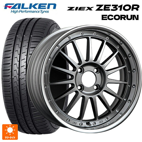 195/50R16 88V XL ファルケン ジークス ZE310R エコラン タナベ SSR プロフェッサー TF1R チタンシルバー 16-6.5J 国産車用 サマータイヤホイール4本セット